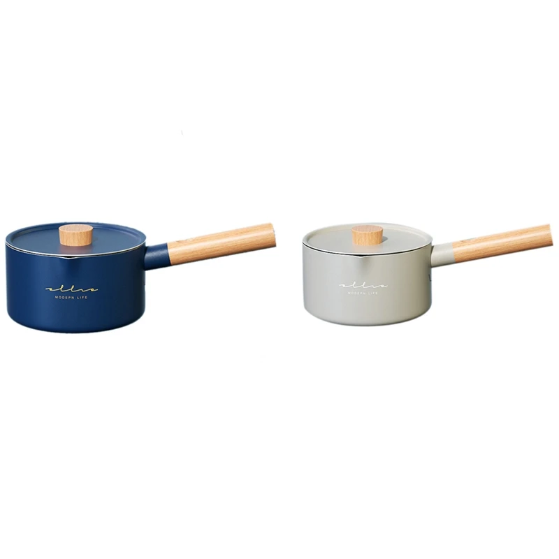 

Mini Pot Home Dormitory Function Pan Crepe Maker 1760Ml Non-Stick Milk Pot Cooker Good Quality Cooking Pot