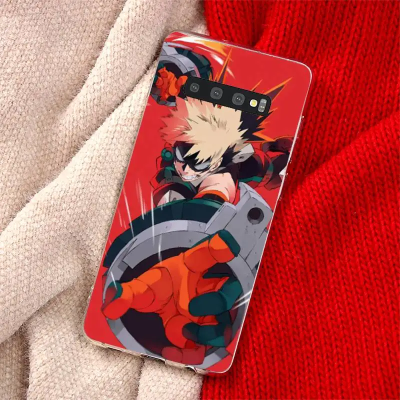 

my Hero Academia Katsuki Bakugo Boku Phone Case For Samsung Galaxy S5 S7 S8 S9 S10 S10e S20 edge plus lite