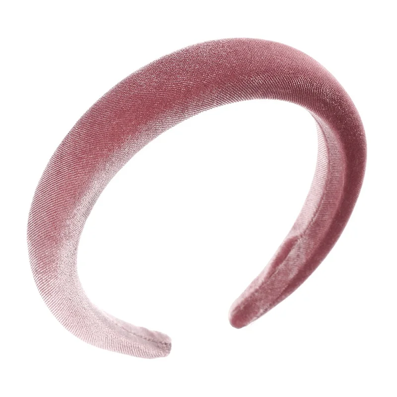 LEVAO Sponge Solid Color Hair Hoop Headband Velvet Headbands For Women Girls Non-slip Hairbands Hair Accessories Thin Edge hair band for ladies