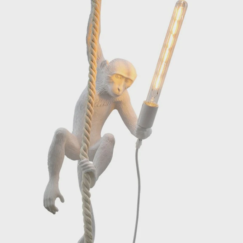 Потолочные светильники в виде обезьяны декоративная лампа для дома столовой