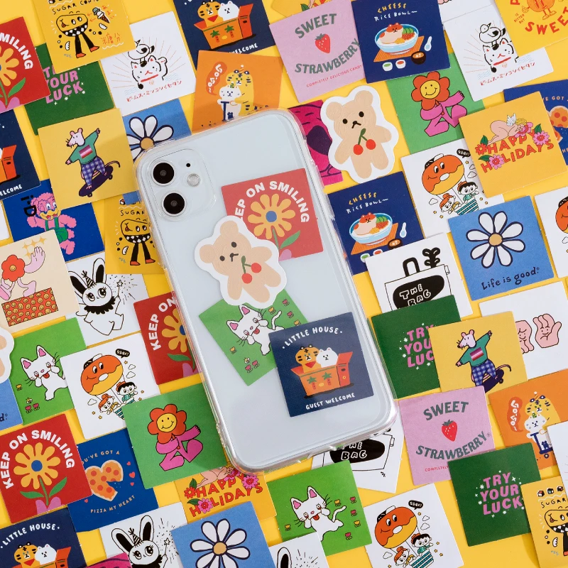 

20Box Wholesale Box stickers color Vintage Sticker Decals Decoration hand account Scrapbooking Arts Diy Crafts Album Journal 4CM