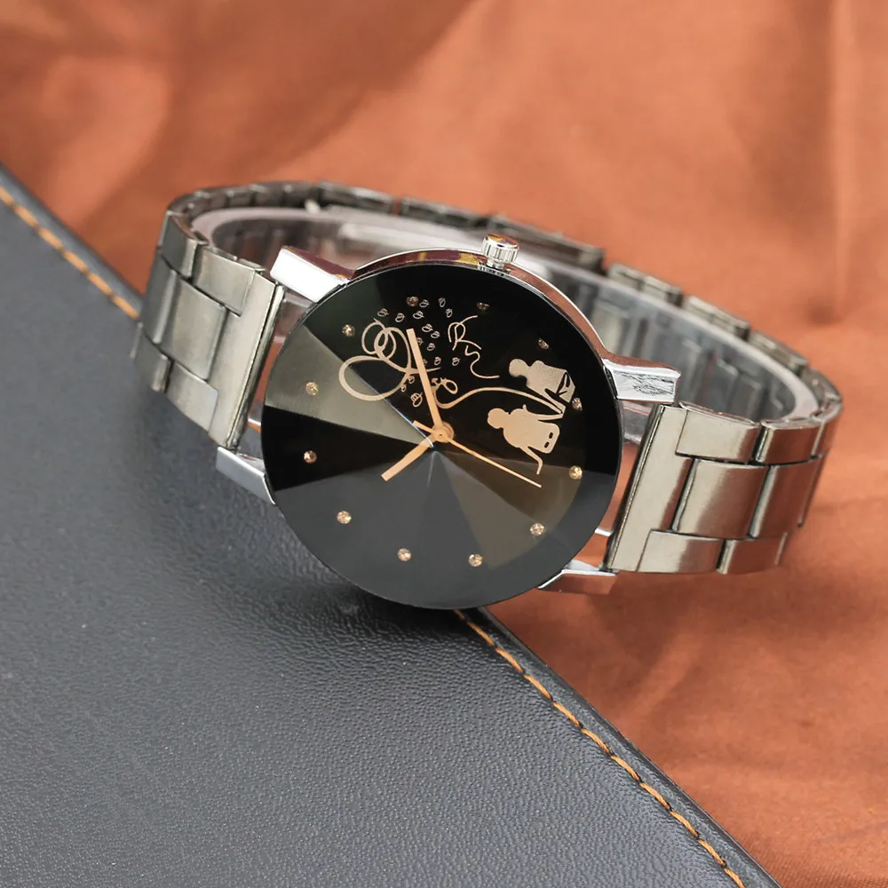 

Top Splendid Original Luxury WatchFashion Couple Watch Stainless Steel Men's Watch Women's Watches Beloved Clock erkek kol saati