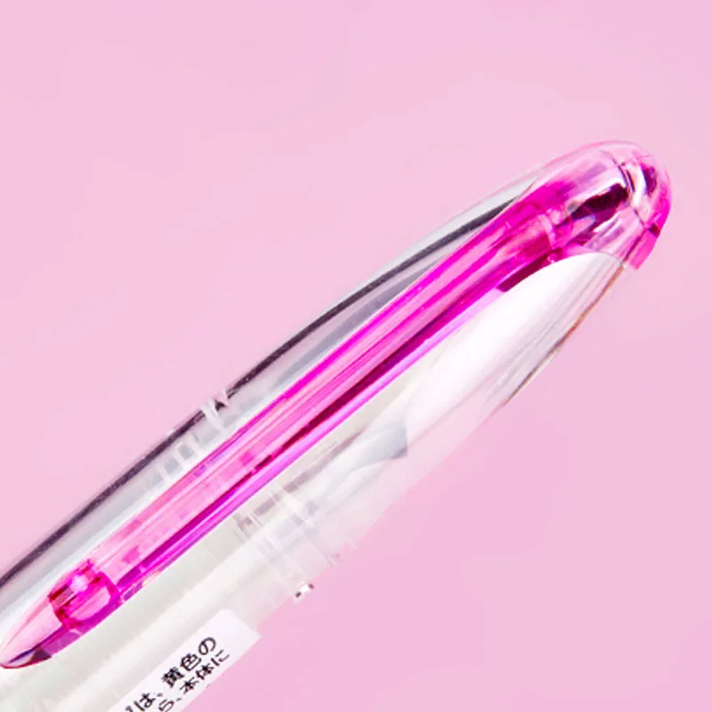 Ручка перьевая Pilot с тонким чернильным стержнем прозрачная цветная ручка