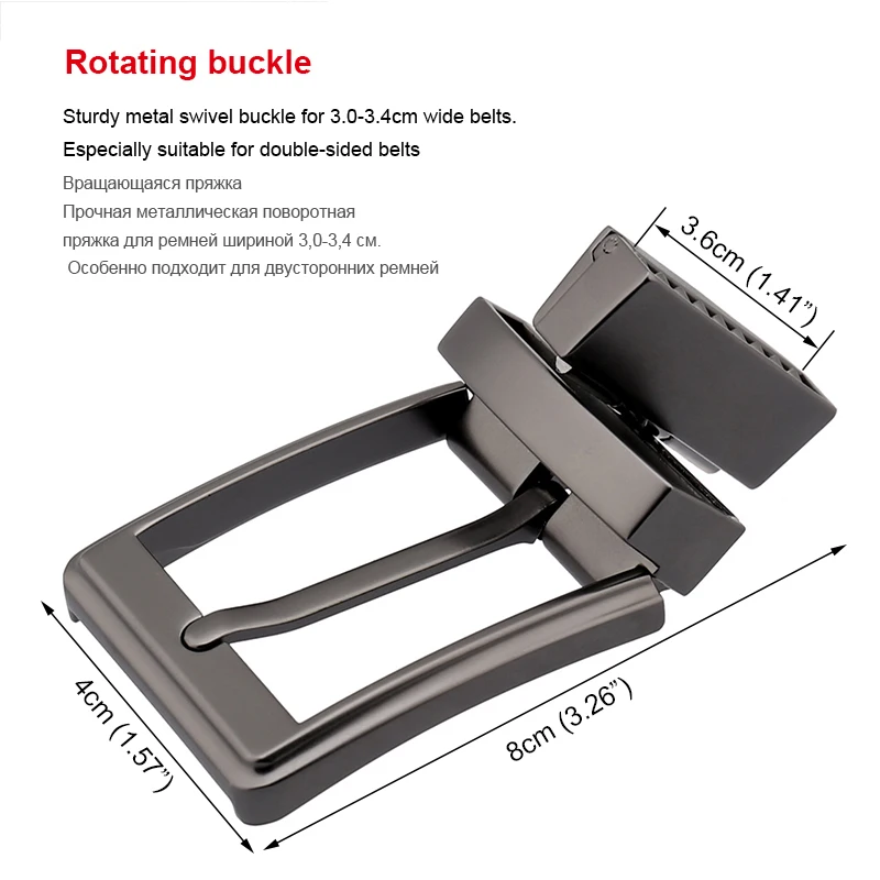 Ремень мужской из натуральной коровьей кожи Модный классический винтажный пояс