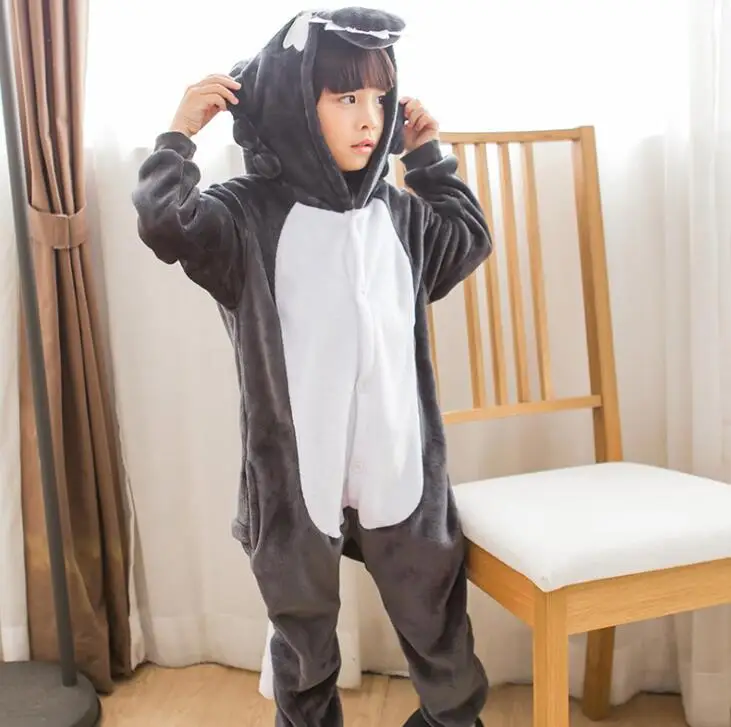

Grey Golf Cosplay Kigurumi For Kid Onesies Child Cartoon Anime Bat Pig Jumpsuit Costume For Girl Boy Animal Sleepwear Pajamas
