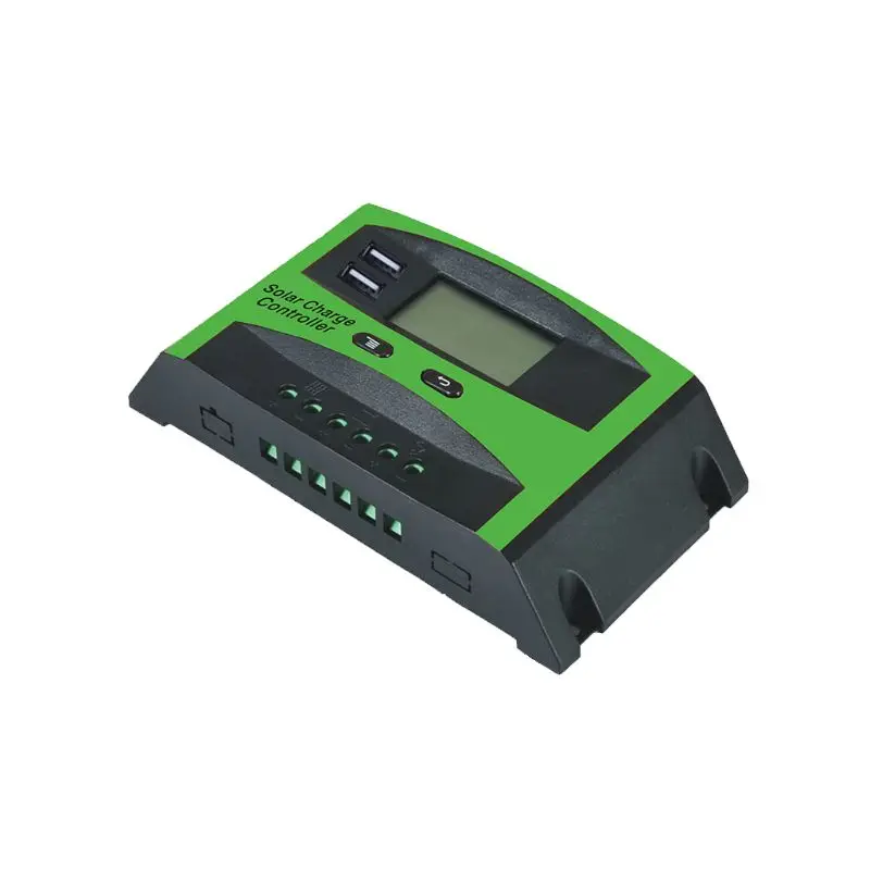 Контроллер солнечной энергии 20A/30A PWM 12 В/24 В ЖК функция двойной USB регулятор заряда