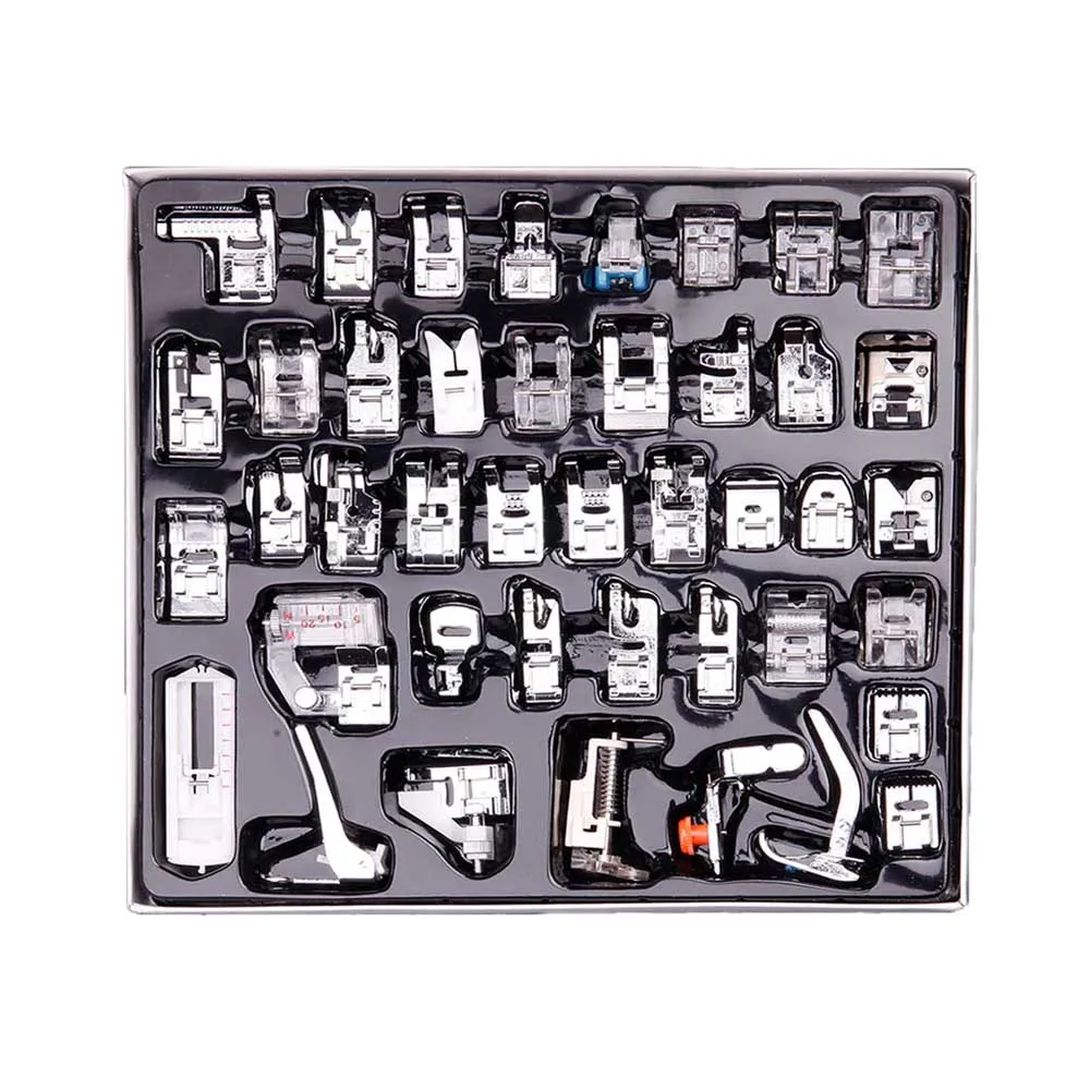 Аксессуары для швейных машин набор прижимных лапок оверлок дома в коробке