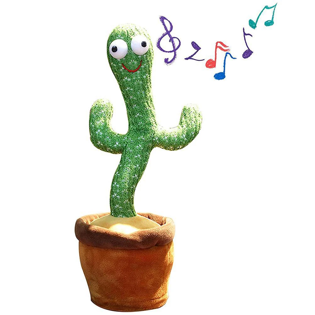 

Funny Dancing Cactus Singing Twisting Electric Shake Song Plush Toy Children Early Education Gift Table Room Decoration