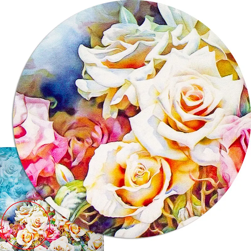 High-quality Pure Silk Scarf Women Bandana Female Hair Top Women's Natural Square Headband Head for Rose |