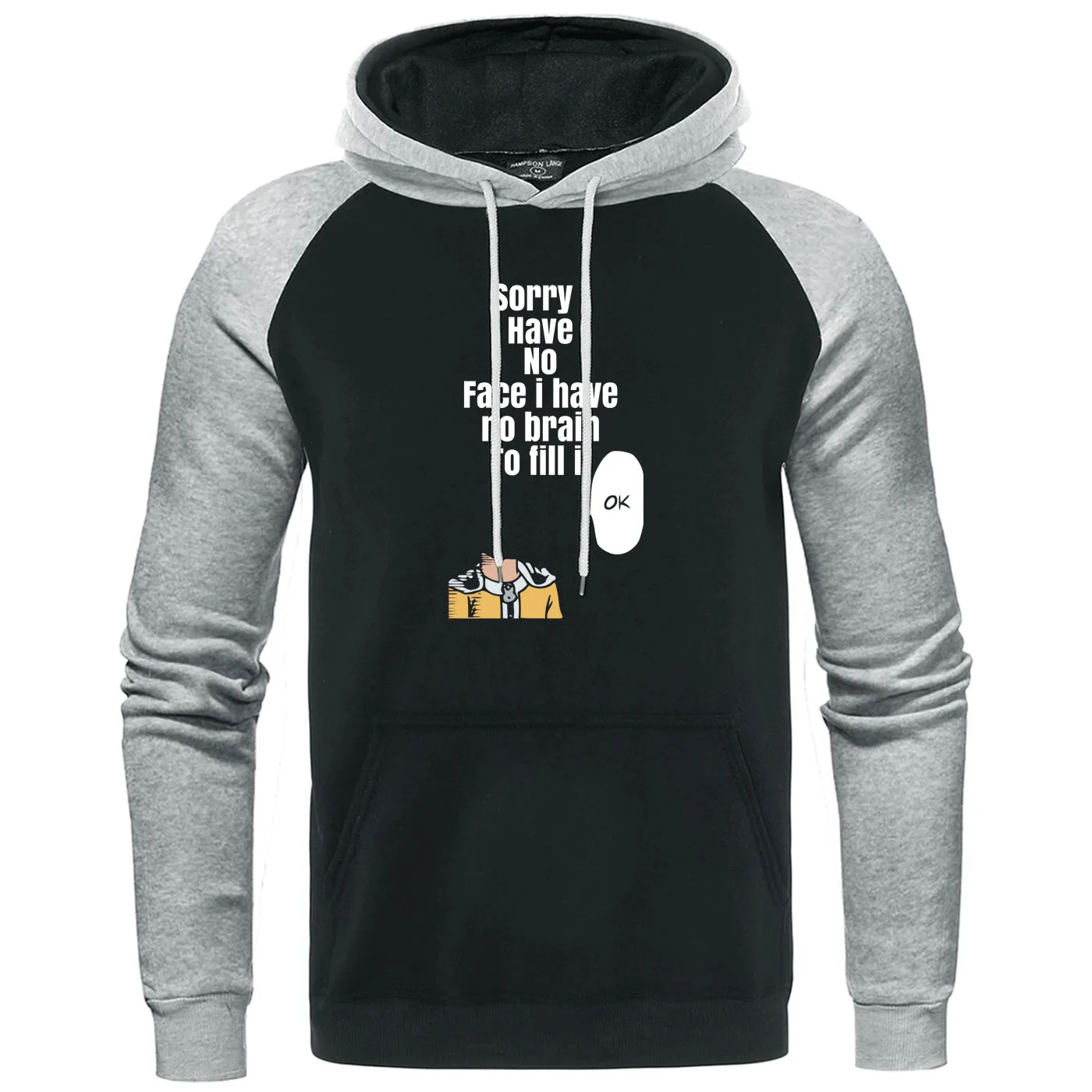 Японское аниме Харадзюку уличная мужская толстовка с буквенным принтом забавная