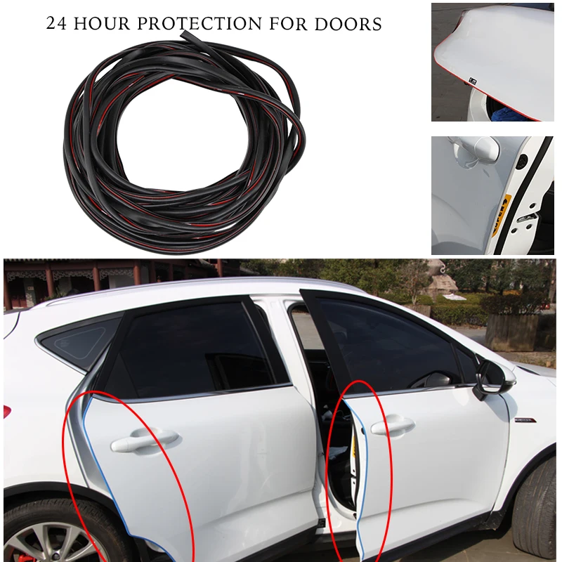 BROSHOO Auto Door Edge Protector Scratch Crash Rubber Strips Stickers For Hyundai Solaris Accent IX35 I20 Equus I30 Car Styling |