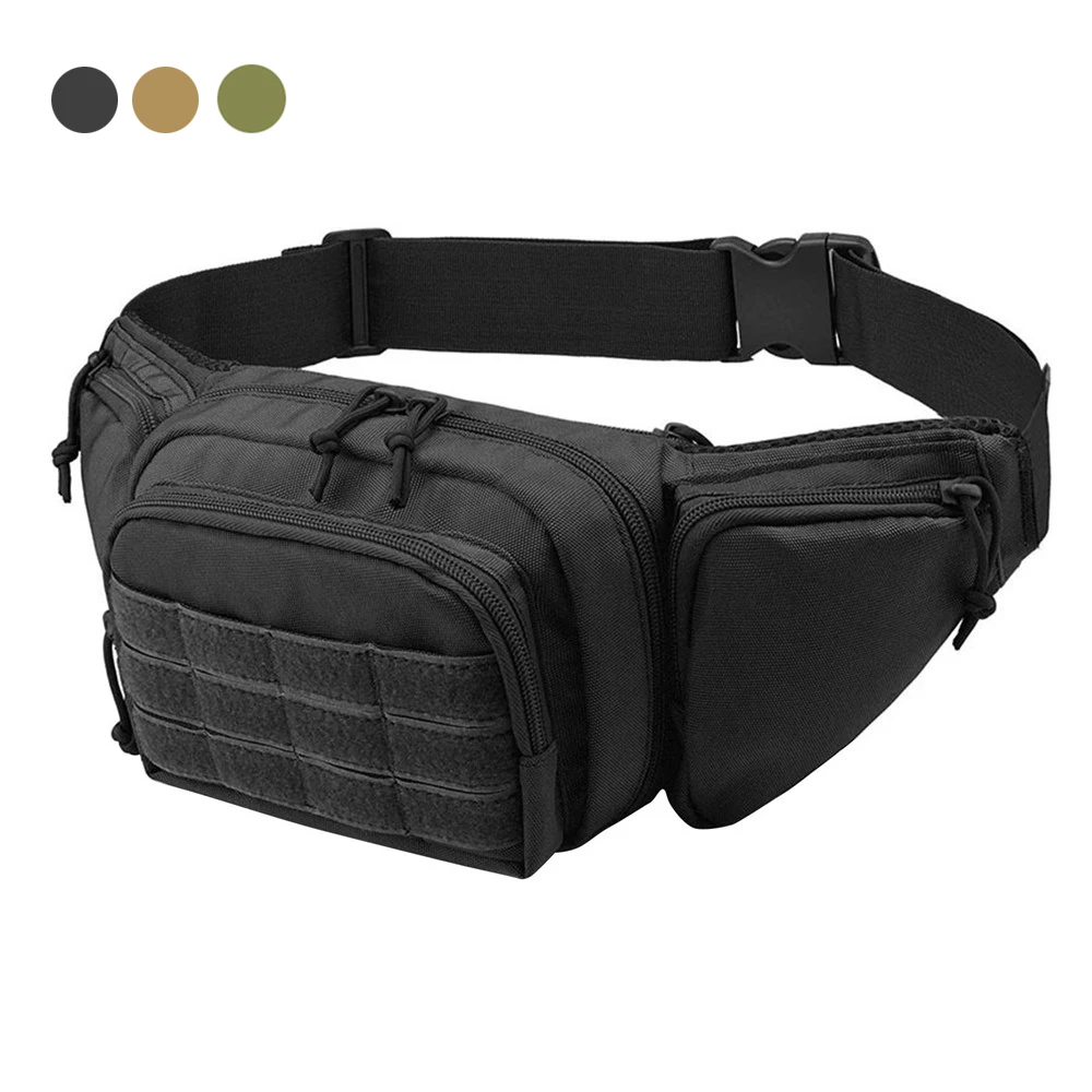 

Outdoor Tactical Waist Bag Chest Pouch Concealed Carry Fanny Pack Holster Military Combat Camping Sport Pouch for Hunting