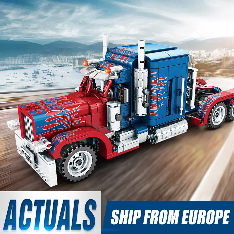 Грузовик 379 Peterbilt грузовик Совместимость Lepinblocks техника MOC 24330 строительные блоки