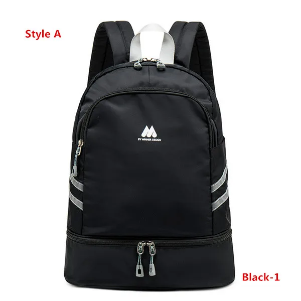 Style A Black-1 Многофункциональный женский рюкзак для йоги, плавания, спорта, фитнеса, органайзер, водонепроницаемый, для путешествий, одежда, обувь, Ipad, аксессуары для хранения - Цвет: Style A Black-1