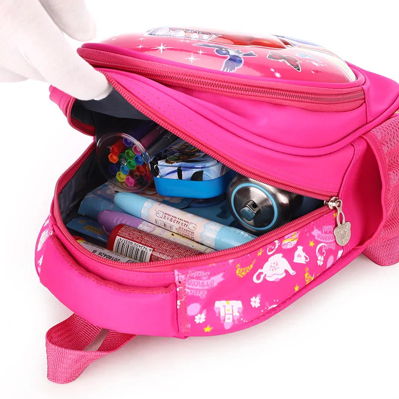 Disney 1-3 grade schoolbags girl Snow White backpack children cartoon Spiderman Sophia boys and girls travel | Багаж и сумки
