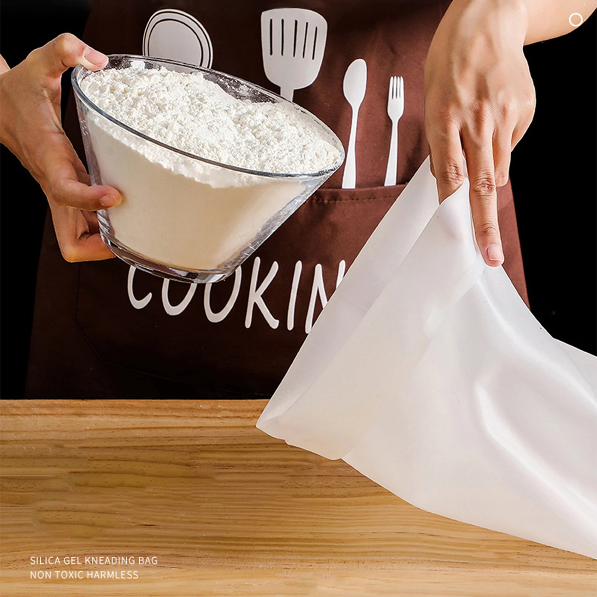 

1.5KG Silicone Kneading Dough Bag Flour Mixer Bag Versatile Dough Mixer for Bread Pastry Pizza Kitchen Tools