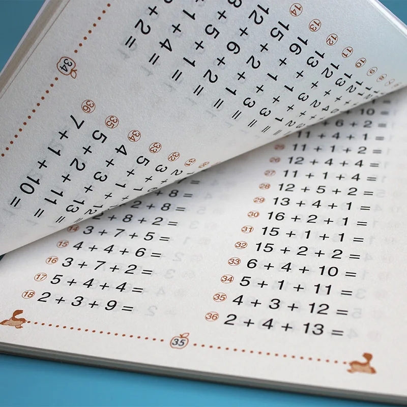 

2021 New Horizontal Oral Arithmetic Question Card 0-20 Addition And Subtraction Mixed Operation Children's Mathematics Exercise