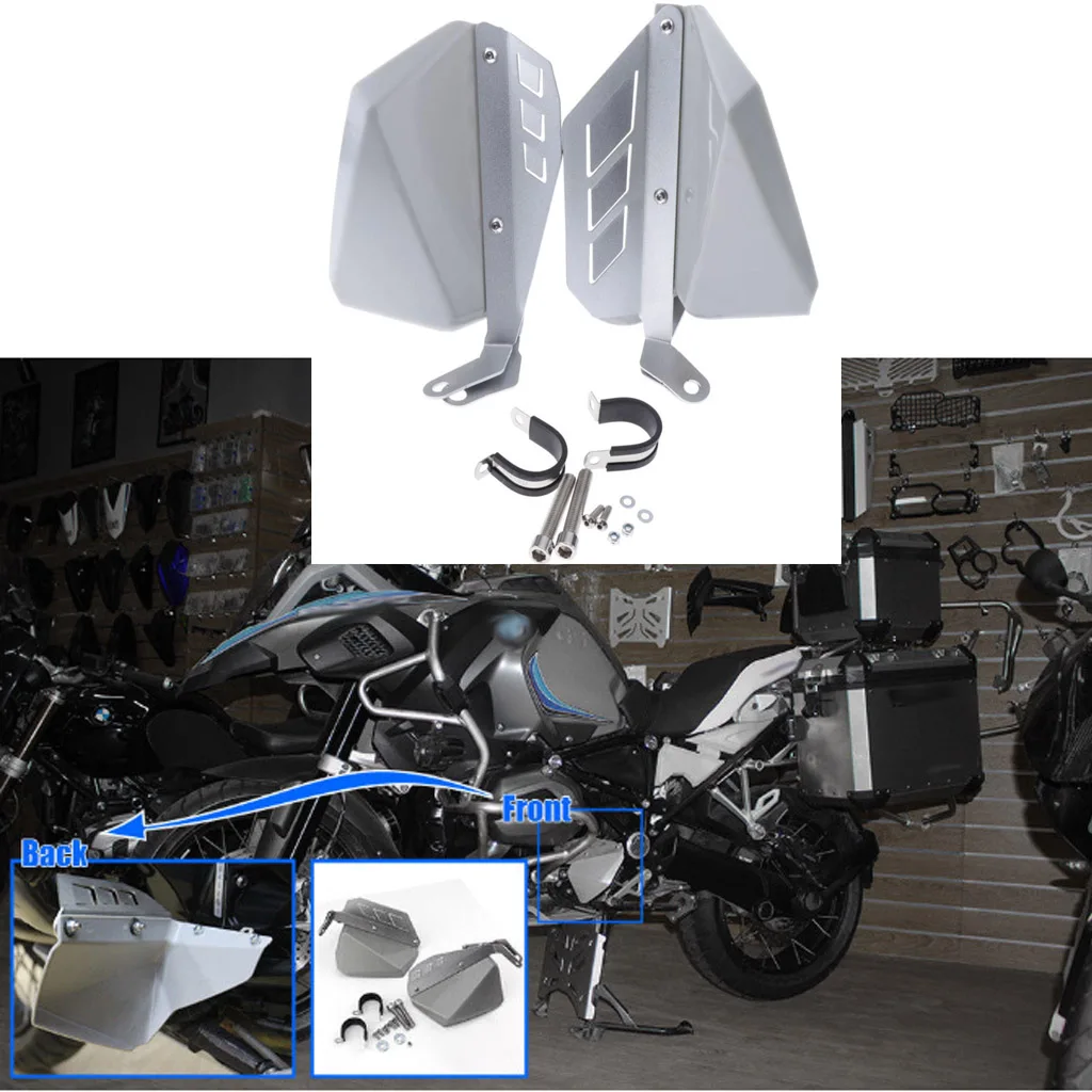 Серебристая защитная пластина для ног BMW R1200GS LC 12 18|Подставки под ноги| |