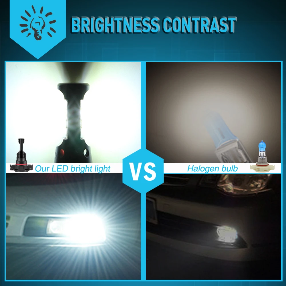 

2pcs 5202 led Bulb for Toyota CHR RAV4 Camry Corolla Head Lamp LED 880 H7 H11 H8 9005 Hb3 9006 Hb4 H4 Car Fog Lights White 6000K