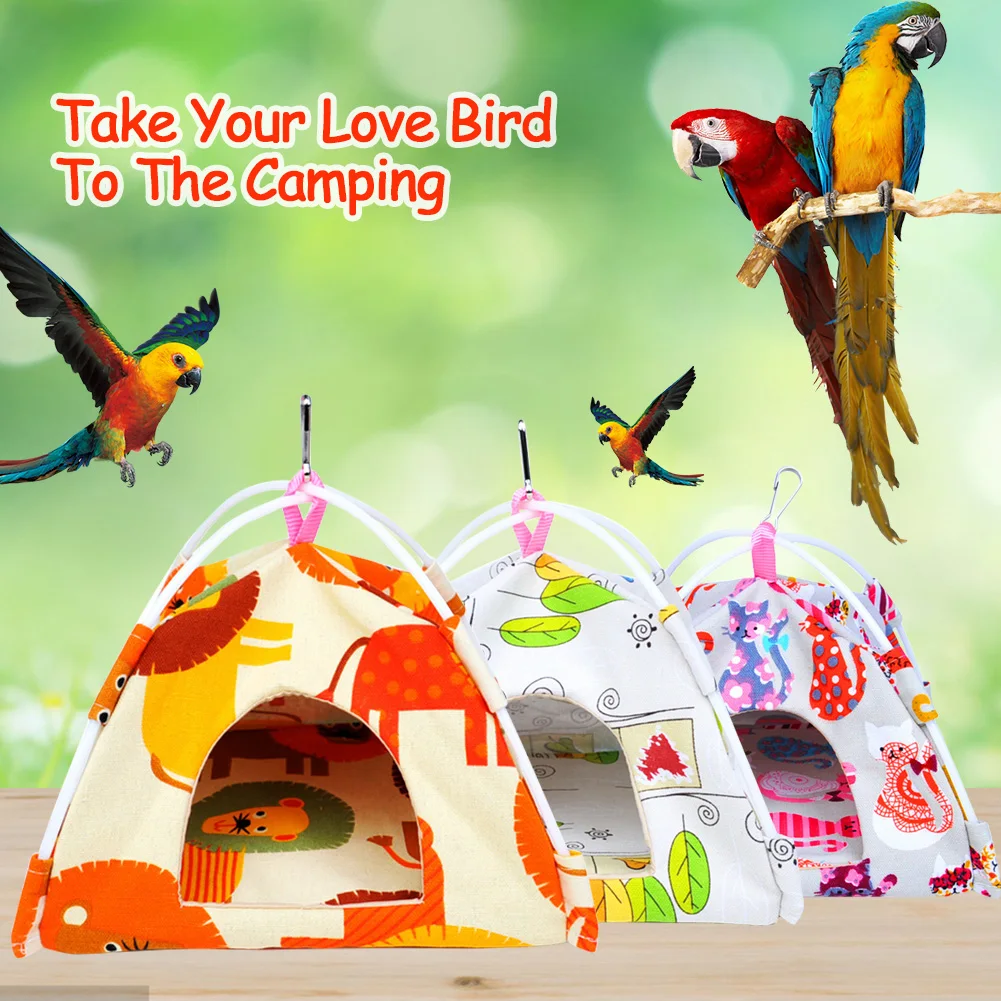 Гамак-попугай для домика подвесная фотокомната зимняя теплая птица хомяк гнездо