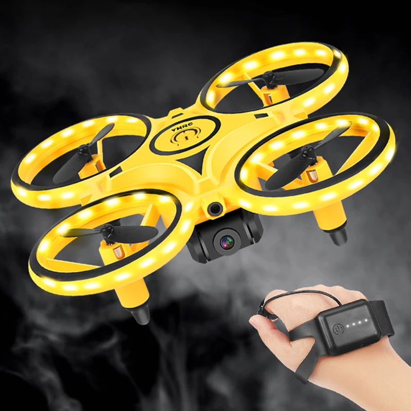 

Мини-Дрон НЛО жест RC Квадрокоптер с камерой летающие игрушки с дистанционным управлением для мальчиков рождественские подарки для детей