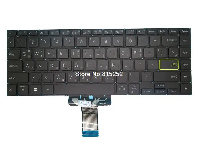 

Laptop Keyboard For ASUS VivoBook 14 X421DA X421EA X421FA X421IA Without Frame Black Korean KR NO Backlit Film