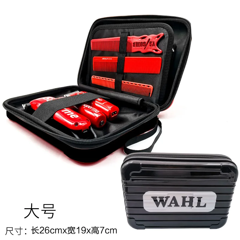 

Professional Hairdressing Beauty Makeup Tool Bag Salon Stylist Fashion Slash Scissors Bag Electric Clippers Barber Storage Box