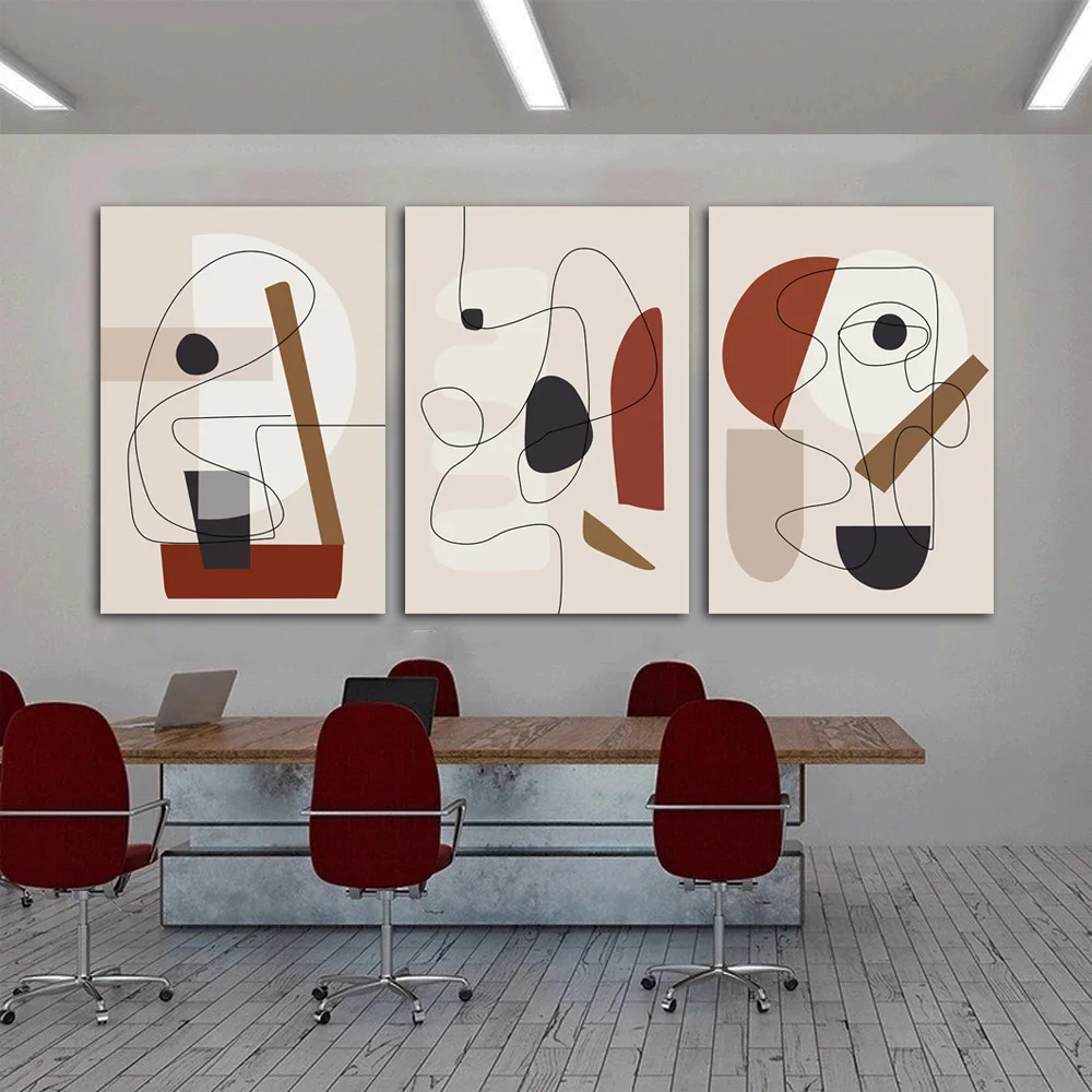 

Nordic Minimalist Abstract Line Poster Canvas Prints Wall Art Painting for Living Room Corridor Modern Home Decoration Bedroom