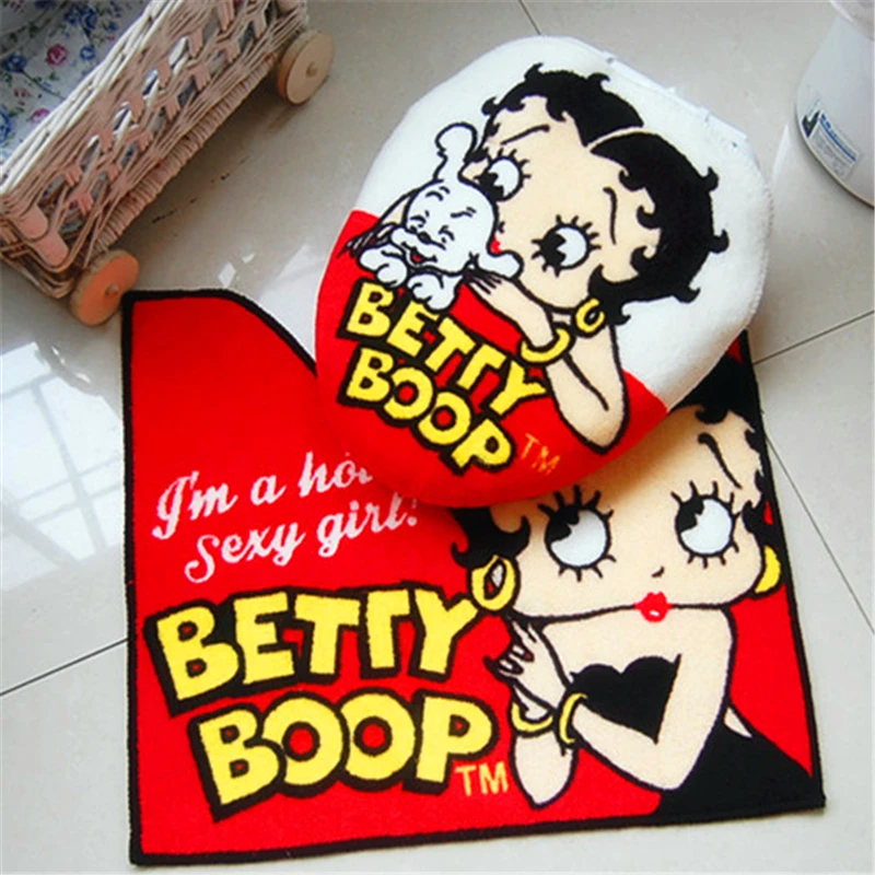 3 шт./компл. Betty мультфильм Ванная комната туалет комплект крышка Туалет чехол для