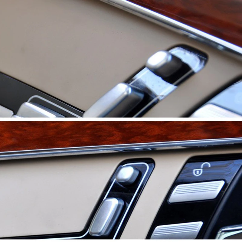 Для Mercedes Benz W221 S Class S300 S400 1 шт. ABS подголовник сиденья автомобиля Подушка Кнопка регулировки облицовочная Крышка запасной чехол