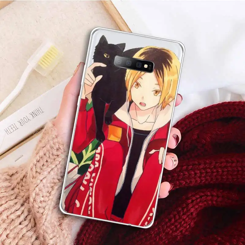 

Anime Haikyuu Kenma Kozume Phone Case Transparent For Samsung Galaxy S A 5 7 8 9 2015 20 edge plus 10 e lite 2019