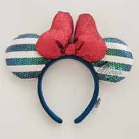 2020 New Disney Minnie Ear Bowknot Sequins Hair Band Hair Accessories  PARTY COSTUME Cosplay Plush Adult/Kids Gift