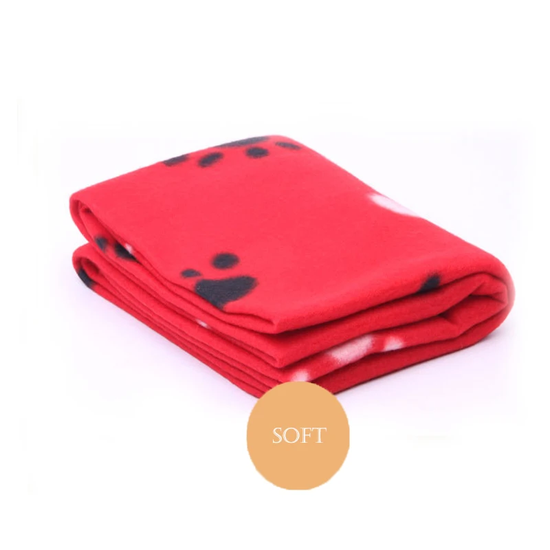 Зимнее теплое флисовое мягкое одеяло для кошек спальный коврик щенков милый