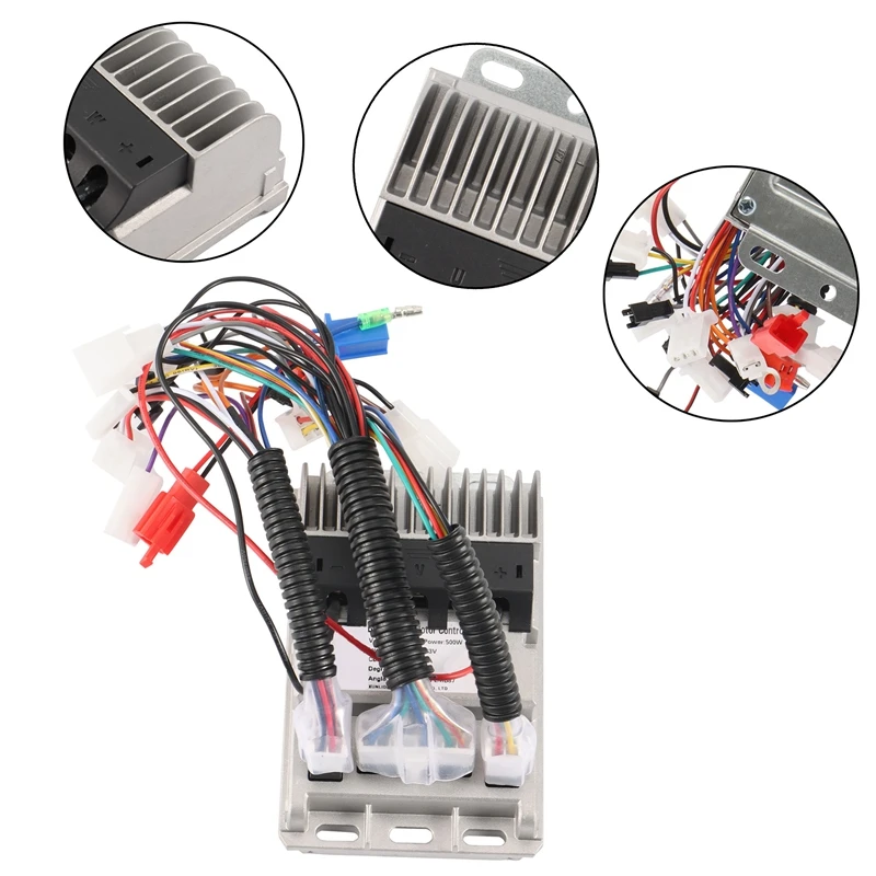 

500 Вт/600 Вт бесщеточный контроллер электрический автомобиль велосипед 3 режима синусоидальный сигнал регулятор скорости