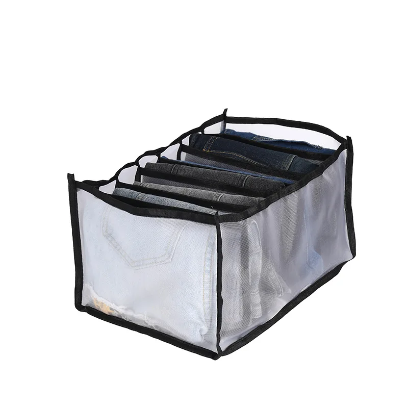 

7 compartme foldable clothes storage box Underwear Organizer Drawer Closet separated lattice finishing Bags household