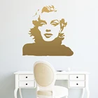 3D наклейка Мэрилин Монро для домашнего декора, Настенная Наклейка для спальни, Настенная Наклейка для гостиной, виниловая наклейка