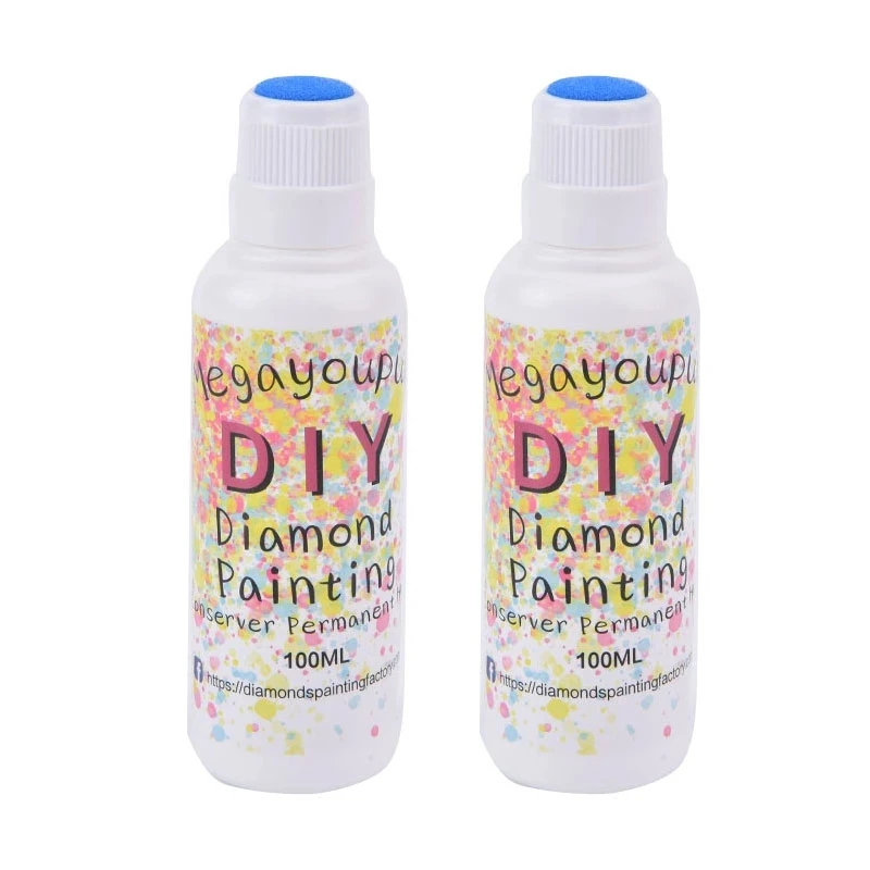 

100ml DIY Diamond Painting Brightener Conserver Permanent Hold & Shine Effect Sealer for All 5D Diamond Painting