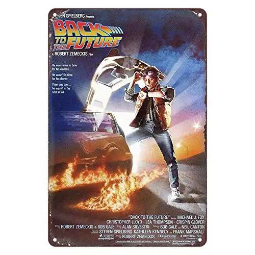 

Жестяная вывеска мужская пещера Декор художественный бар парикмахерский магазин Назад в будущее 1985 фильм винтажный паб винтажные металлич...