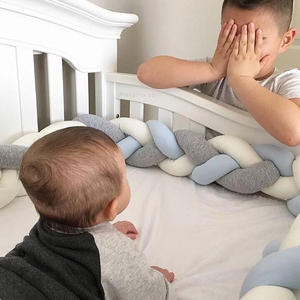 3 м бампер для детской кровати защита сна подушка забор младенцев оплетка