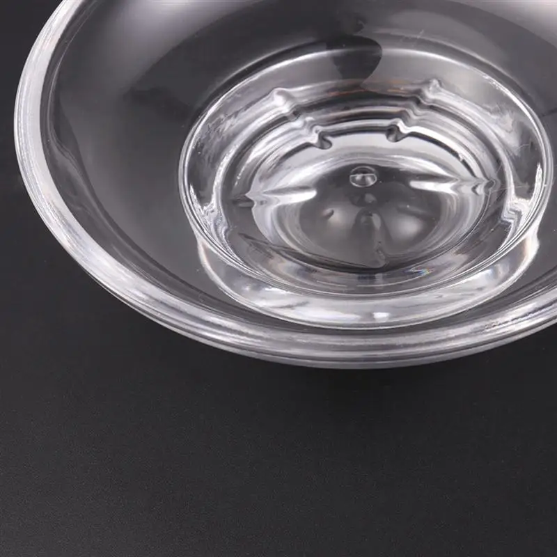 Мыльница круглая стеклянная красивая прозрачная мыльница контейнер органайзер