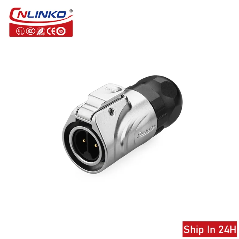 

Cnlinko LP M16 Metal 2pin Aviation Waterproof Power Connector Soldering Male Female Socket Plug for Industrial Medical LED Video