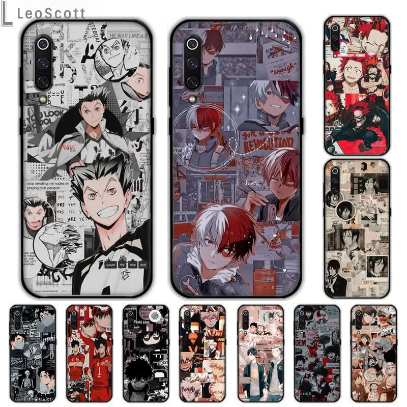 Haikyuu постер мультфильм мальчик аниме оболочка чехол для телефона Samsung S6 S7 edge S8 S9 S10