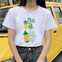 pineapple fruit clothing printed t shirt womens t shirt fashion womens top graphic t shirt womens kawaii camisas t shirt