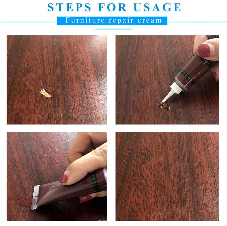 

Furniture Paint Wood Furniture Repair Paste for Wood Door Floor Refurbish Scratch Hole Cracks Remove