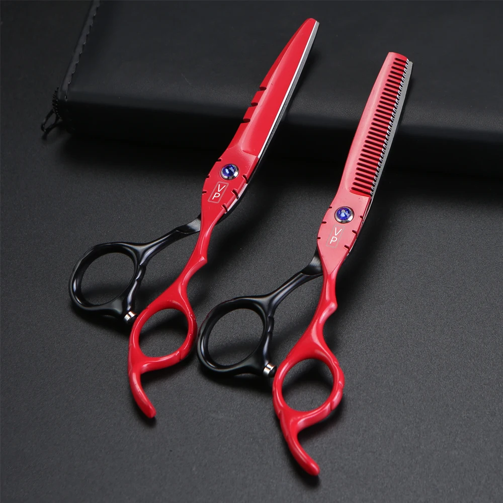 

Professional Japan 440C Steel 6 Inch Hairdressing Scissors Scissors Hair Professional Barber Hair Scissors Set Thinning Scissor