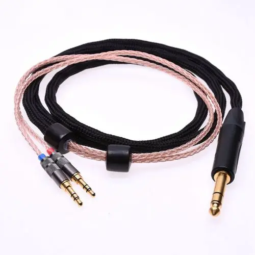 Черная Втулка 16 ядер 5N Pcocc Hifi кабель 2x3,5 мм для Hifiman Arya HE1000se HE5se HE6se HE4xx кабель для обновления наушников