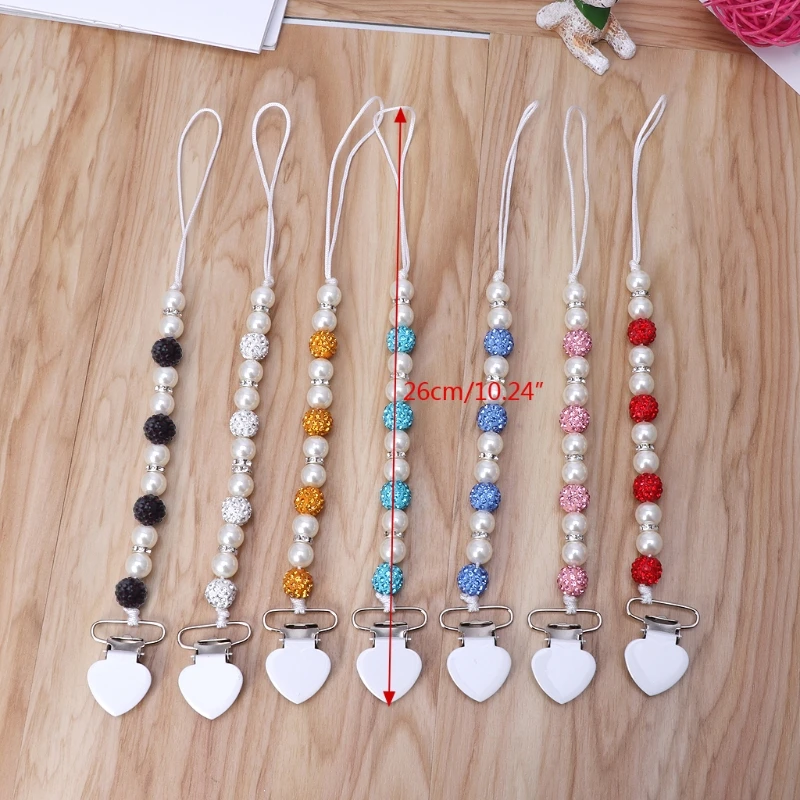 Украшение со стразами ручной работы принцесса цепочка для соски Chupeta зажимы