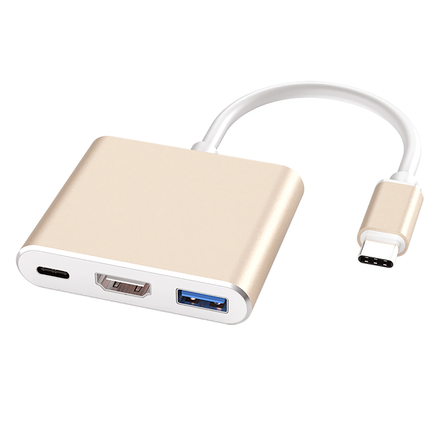 Преобразователь с Type c на Hdmi 3 в 1 Usb скорость передачи видео 5 Гбит/с разрешение