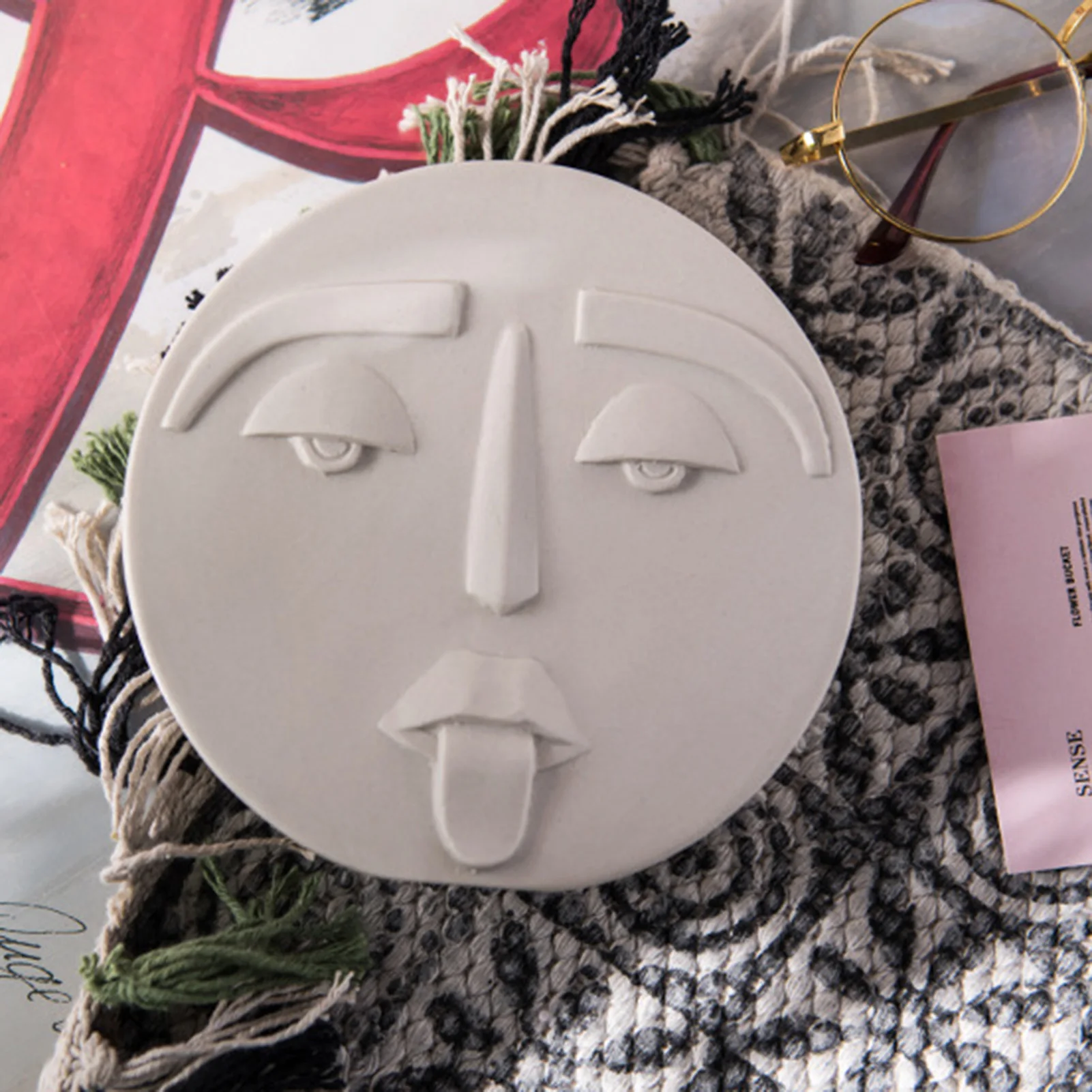 Современная креативная керамическая ваза в скандинавском стиле с выражением