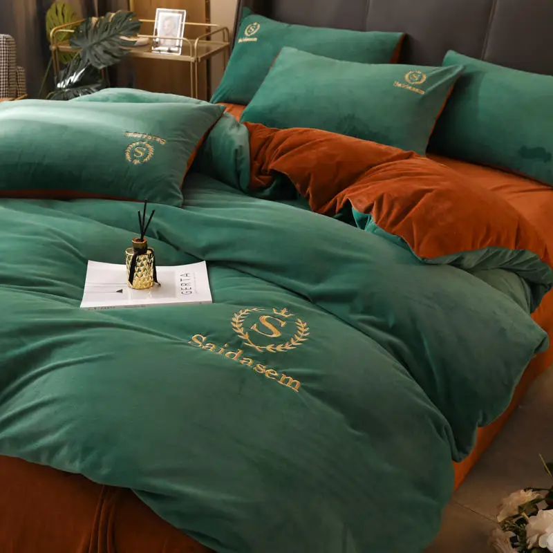 1 шт. зимнее одеяло чехол для кровати Королевский размер однотонный Nordica детей